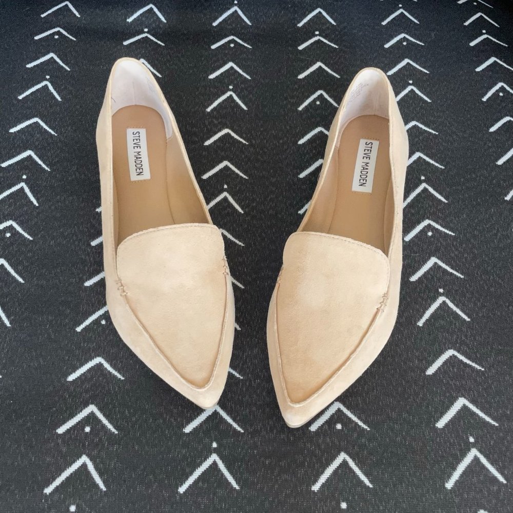 Steve Madden Nude "Feather" Flats NWT